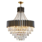 Crystal Chandelier for Duplex Living: Modern Elegance for Hotel, Villa, and Home.