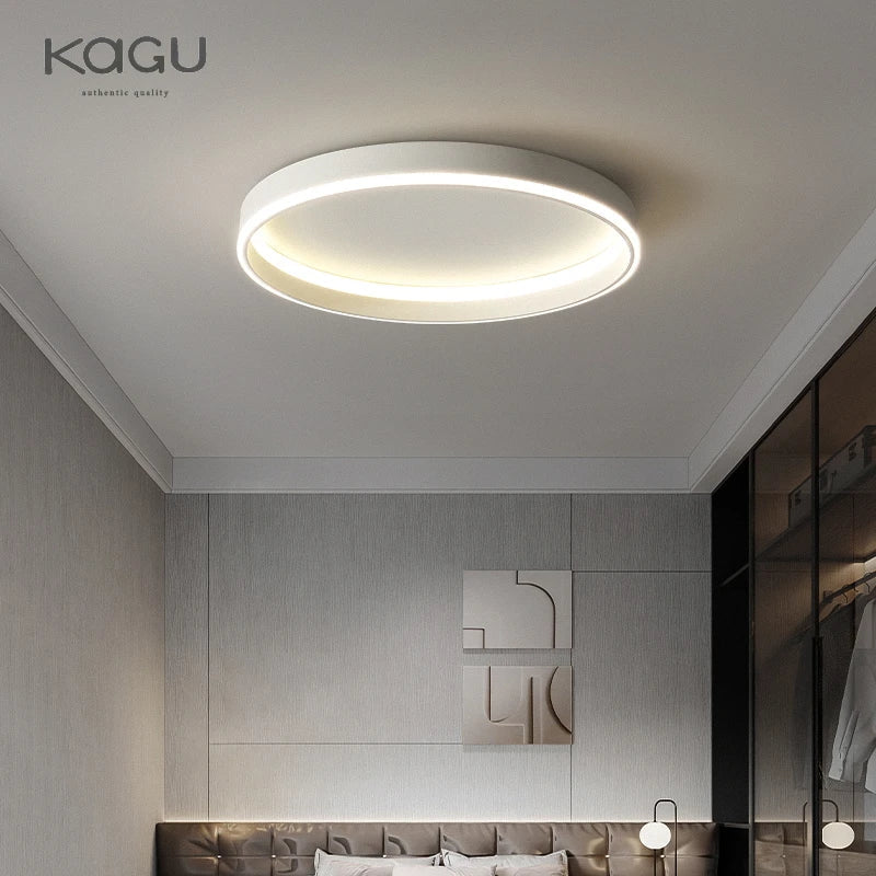 Round Bedroom LED Ceiling Light Modern Home Decor Minimalist Living Room Lighting