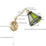 Afralia™ Clear Glass LED Wall Sconce Switch Light - Nordic Minimalism Design