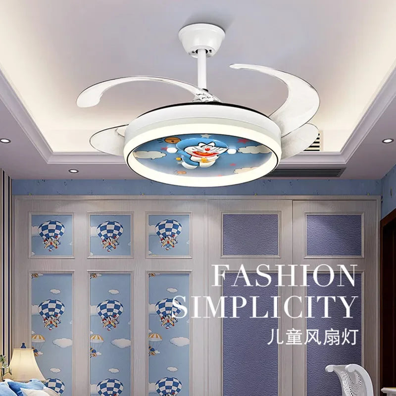 Dimmable Smart Home LED Ceiling Fan Light with Remote Control