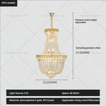 Crystal Chandelier: Luxury Duplex Hotel Living Room Stairwell Design