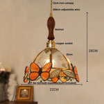 White Glass LED Pendant Light Fixture Walnut Wood Hang Lamp