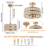 Crystal Chandelier LED Pendant Light for Modern Home Decor