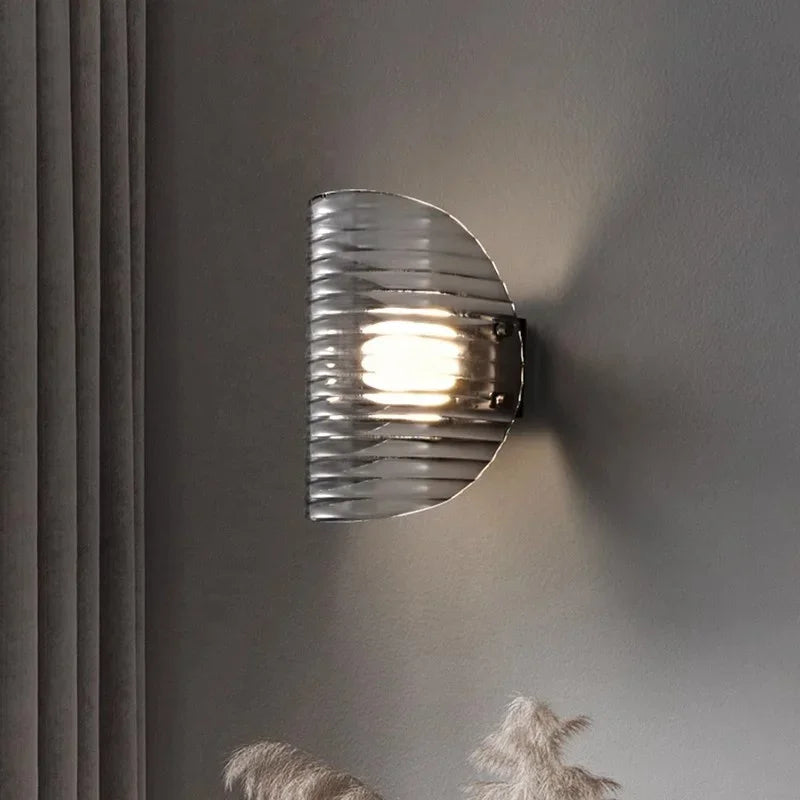 Smoky Gray Glass Chandelier LED Pendant Light for Luxe Dining Room