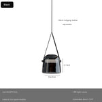 Glass Pendant Chandelier: Modern Leather Belt Luxury LED Lighting for Home Decor