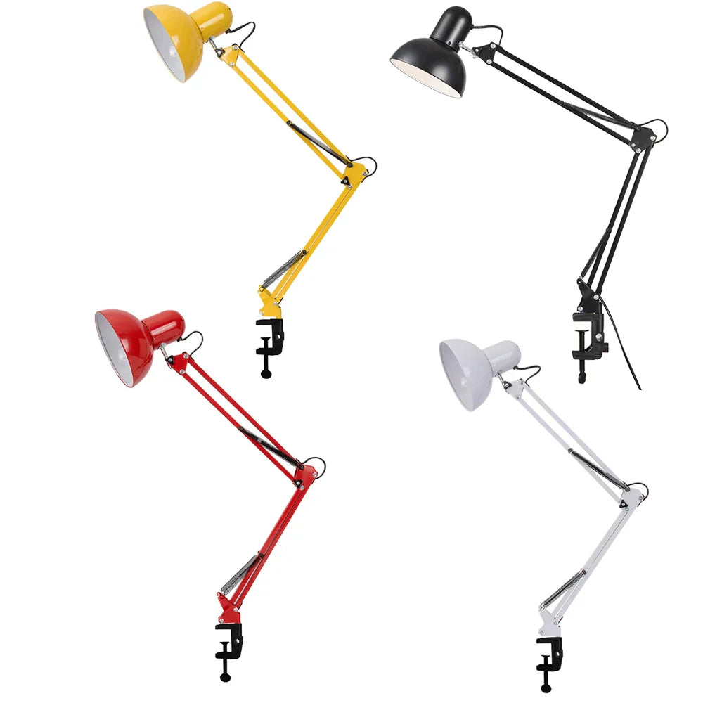 Metal Architect Desk Lamp: Modern, Adjustable, Folding Reading Light