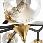 Nordic Glass Ball LED Chandelier Modern Ceiling Lamp Home Decor Fixture