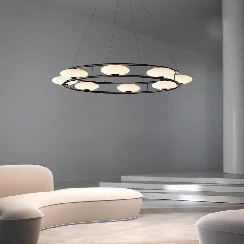 Luxury Aluminum Glass Pendant Light 2025 for Dining Room & Bar Decor.