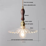 Afralia™ Clear Glass LED Pendant Light - Modern Nordic Design - Adjustable Hanging Lamp
