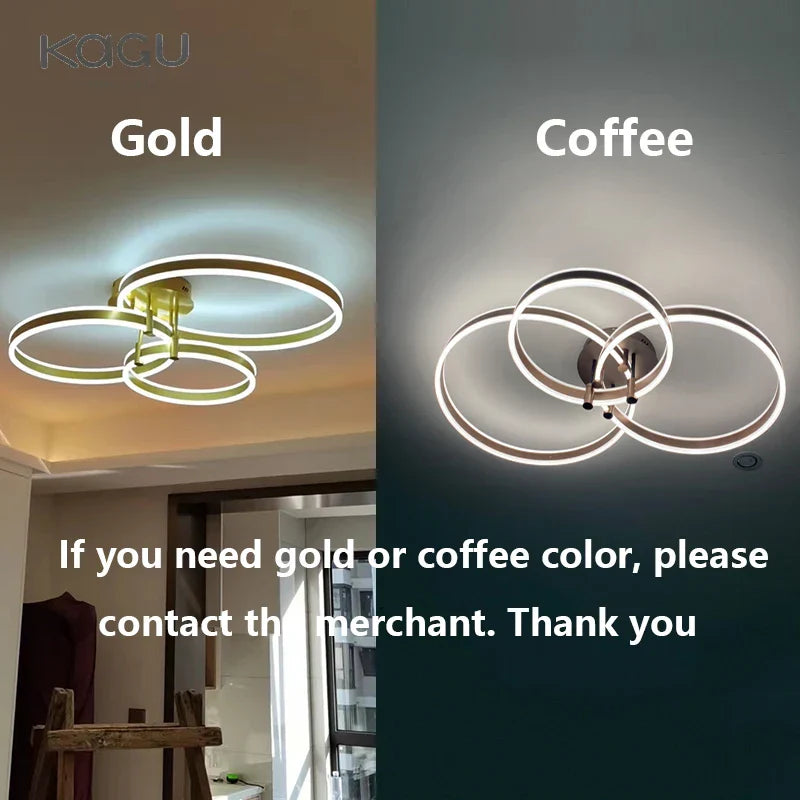 Modern LED Chandelier for Living Room Bedroom Ceiling Lighting