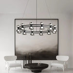 Copper Ring Pendant Lamp for Modern Luxury Living Room, Bedroom, Restaurant, Bar & Home Decor.