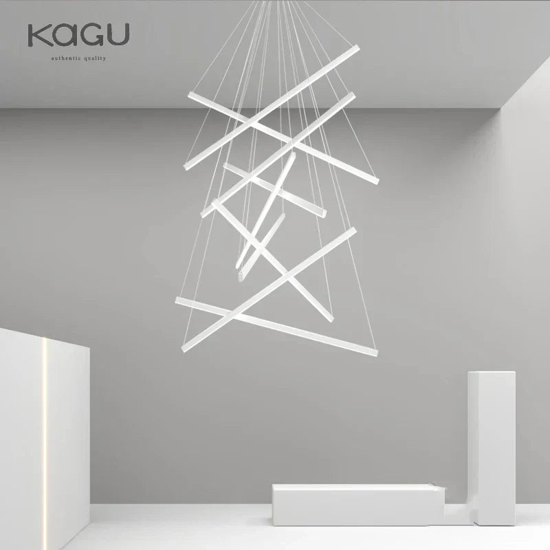 LED Chandelier: Modern Luster Lighting for Stair Hall Bedroom Room Duplex Building