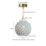 French Minimalism Ceramic LED Pendant Light for Home Decor
