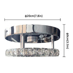 Crystal Ceiling Lamp Smart LED Chandelier Remote Control Hanging Decor