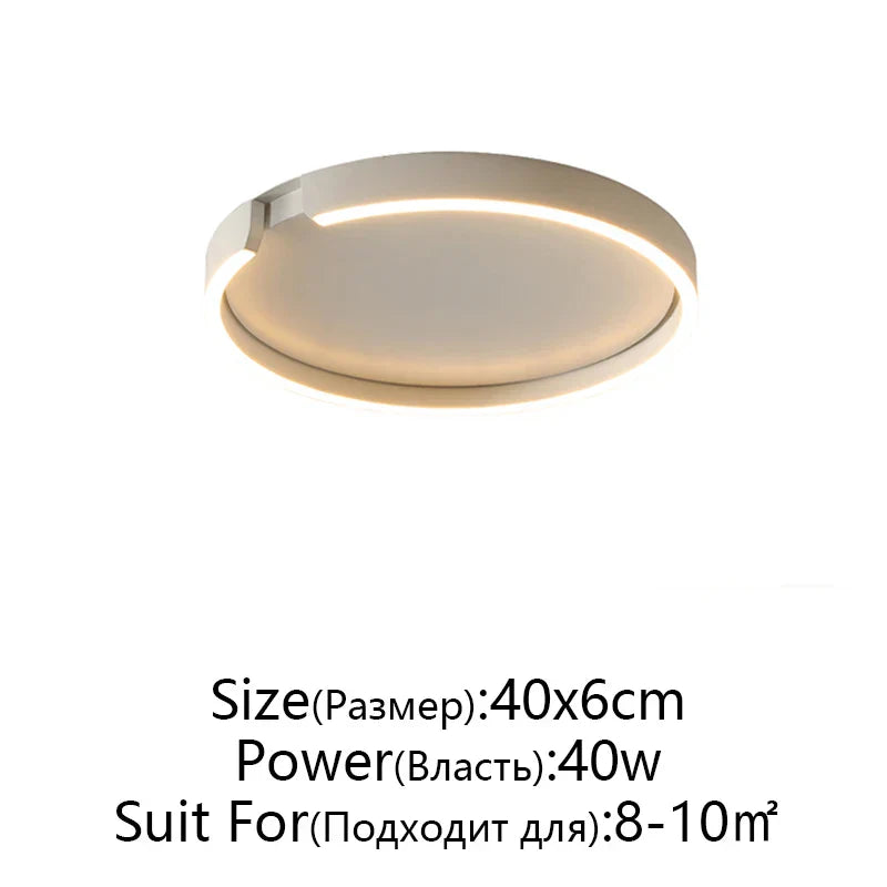 RoseGold LED Ceiling Light for Home Living Room Bedroom Dining Room