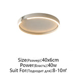 RoseGold LED Ceiling Light for Home Living Room Bedroom Dining Room