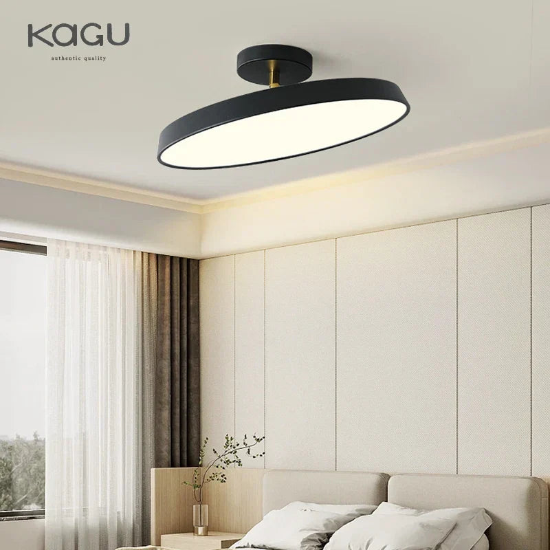 Nordic Minimalist LED Ceiling Lamp, Dimmable Modern Chandelier for Bedroom & Kitchen