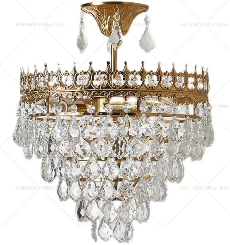 Crystal Chandelier: Modern Luxury Lighting for Dining, Bedroom, and Living Room