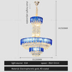 Crystal Chandelier: Postmodern Multi-layer Luxury for Living Room, Hotel Lobby, and Villa