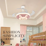 Smart Light and Fan Switch Flush Mount LED Ceiling Fan - Wholesale Kids Decoration
