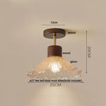 White Glass LED Ceiling Lamp Modern Living Room Bedroom Light
