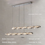 Crystal Chandelier Pendant Light - Dimmable Modern Luxury LED Chrome Luminaria