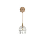 Clear Glass LED Wall Lamp Modern Crystal Home Decor Nordic Design