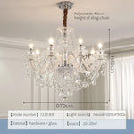 Elegant LED Crystal Chandelier for Home Décor and Romantic Ambiance