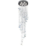 Crystal Butterfly Rotating Chandelier for Modern Light Luxury Villas