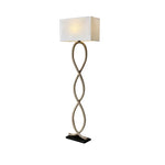 Hemp Rope Fabric Shade LED Floor Lamp for Nordic Retro Wabi Sabi Style