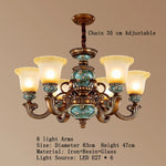 Classical Resin Chandelier for Luxurious Living Room, Dining Room, and Bedroom Lighting