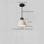 Nordic White Ceramic LED Pendant Light for Modern Living Spaces