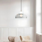 Double Balls Glass Chandelier Pendant Light for Kitchen Dining Room