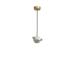 Emerald-Green Marble LED Pendant Lamp for Modern Spaces