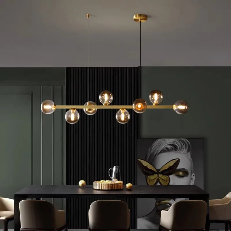 LED Pendant Chandeliers for Modern Living and Dining Room Lighting