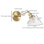 Green Glass LED Wall Sconce, Pull Chain Switch, for Bedside, Bathroom, Living Room