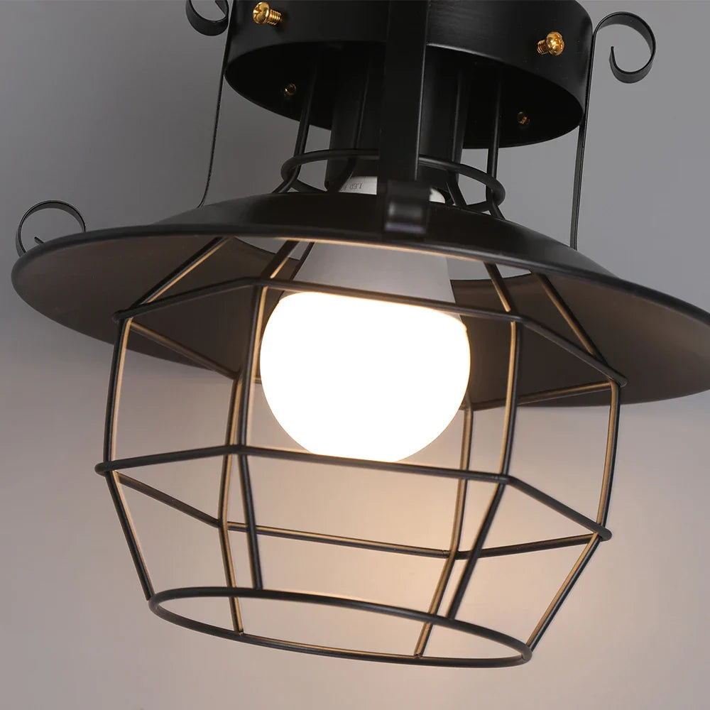 Retro Industrial Pendant Light Fixture for Kitchen Island Dining Room Decor