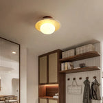 LED Ceiling Lamp Yellow Travertine - Nordic Acrylic Light for Living Room