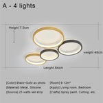 LED Ceiling Chandelier Remote Control Living Room Bedroom Kitchen Lamp White