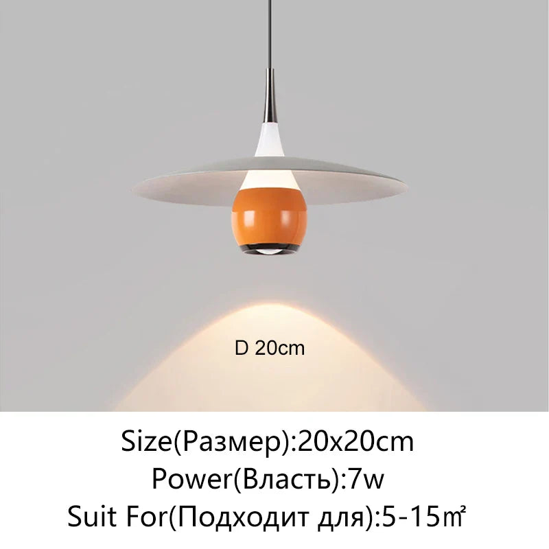 Saucer LED Pendant Lamp for Home Decor and Dining, Designer UFO Light