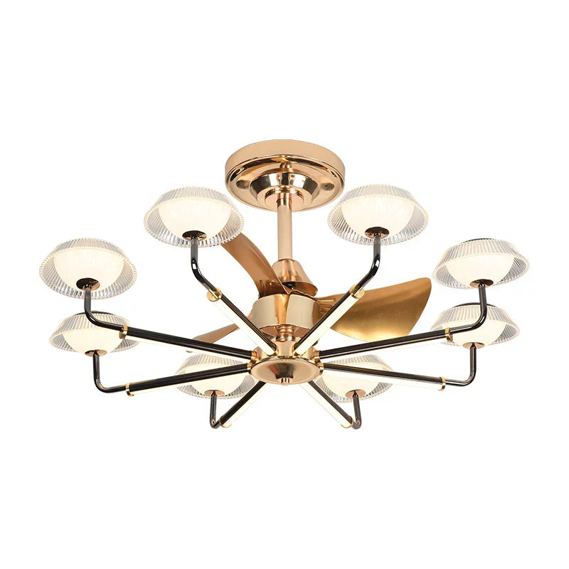 Tropics Fan Light Chandelier: Modern Simple Indoor Ceiling Board Summer Breeze Coastal Design