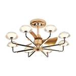 Tropics Fan Light Chandelier: Modern Simple Indoor Ceiling Board Summer Breeze Coastal Design