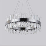 Crystal LED Pendant Light Chrome/Gold Luxury Chandelier for Kitchen Living Room.