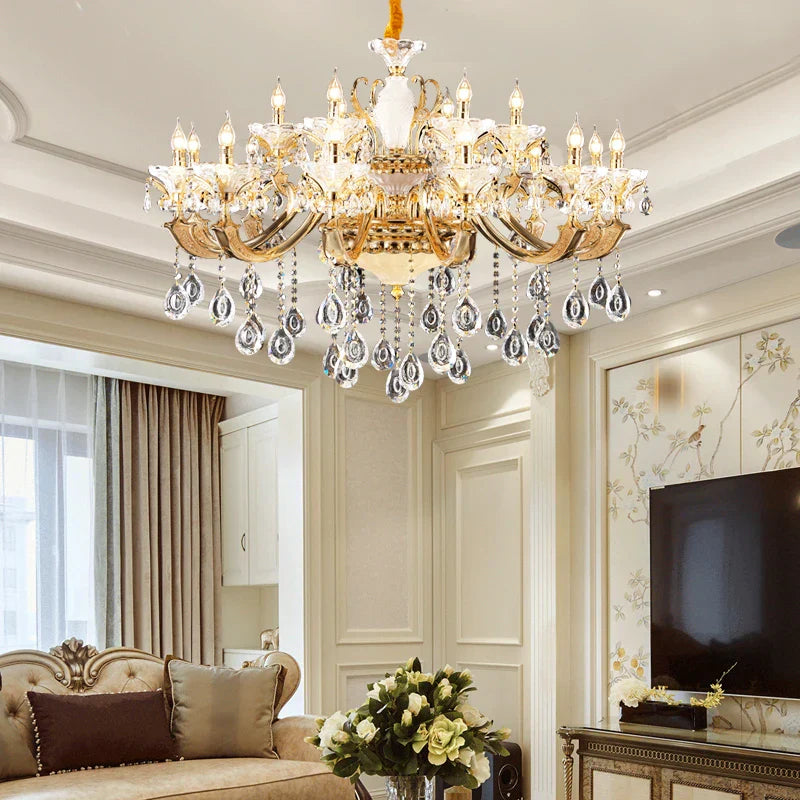 Elegant Crystal Chandelier for Living Room, Dining Room, and Bedroom