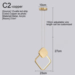 Nordic LED Pendant Light Fixture for Indoor Lighting in Living Room, Kitchen, Dining
