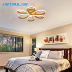 Gold Flower Acrylic Pendant Chandelier - Modern LED Ceiling Light