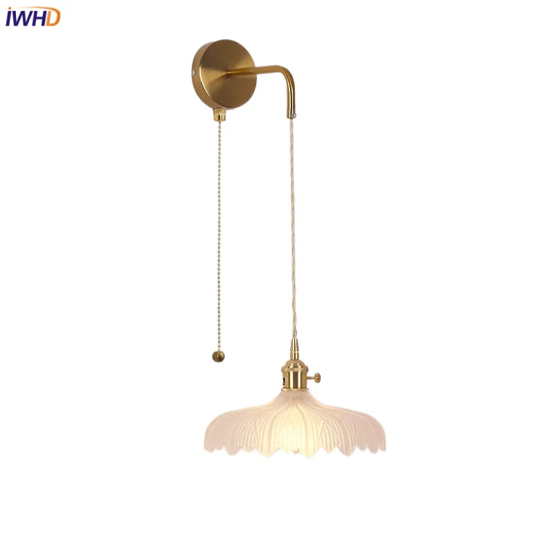 LED Wall Lights Bar Bedroom Study Clear Glass Bedside Lamp Modern Stair Light Fixtures