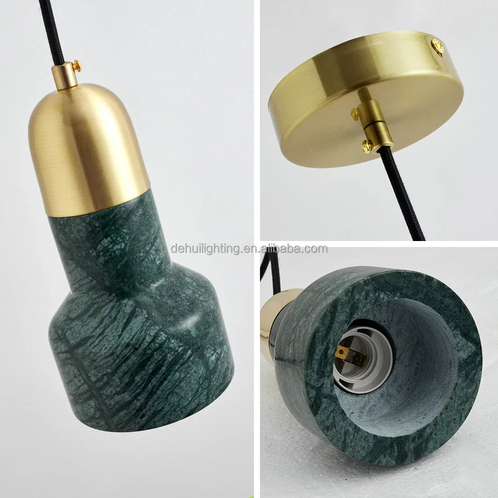 Nordic Marble Pendant Lights for Modern Minimalist Bedroom and Restaurant