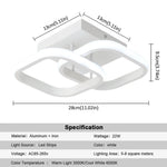 Acrylic LED Ceiling Lamp: Modern Nordic Chandelier for Living Dining Room & Aisle