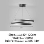 Round Spiral Chandelier in Black/White For Living Dining Kitchen Room Lighting Fixtures